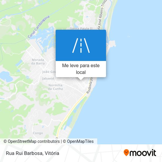 Rua Rui Barbosa mapa