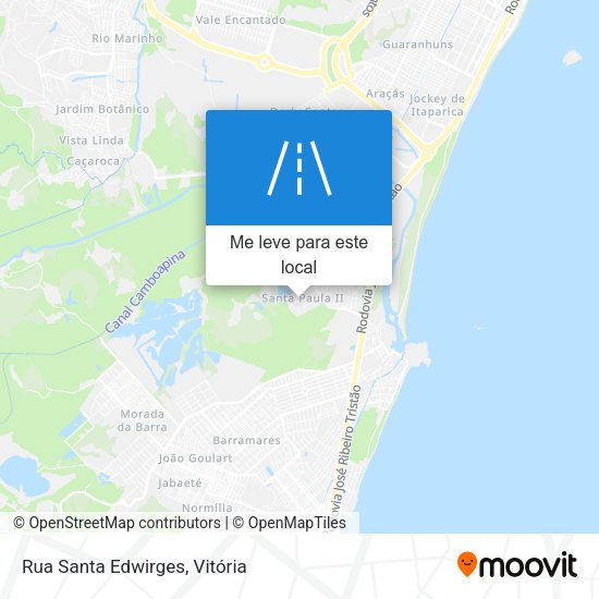 Rua Santa Edwirges mapa