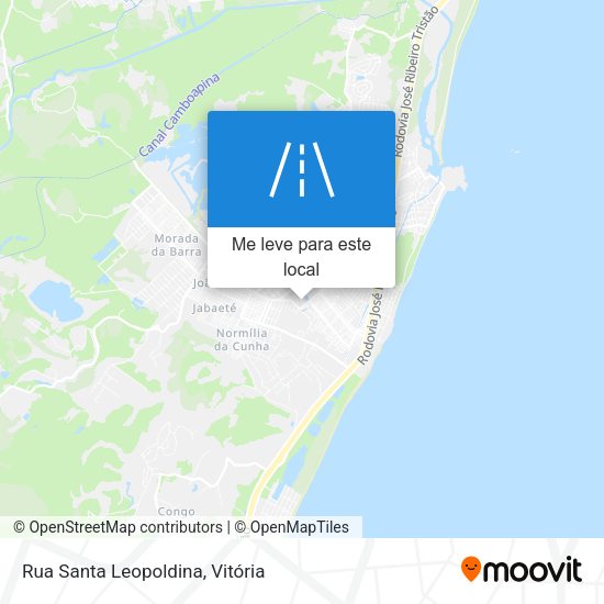 Rua Santa Leopoldina mapa