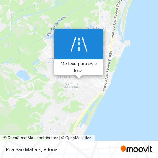 Rua São Mateus mapa