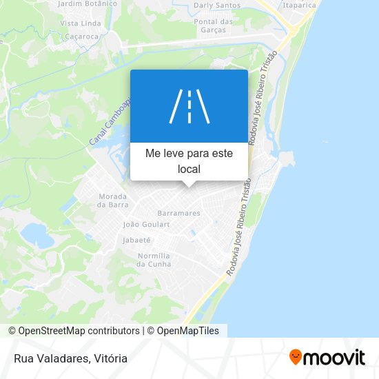 Rua Valadares mapa