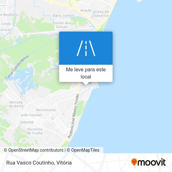 Rua Vasco Coutinho mapa