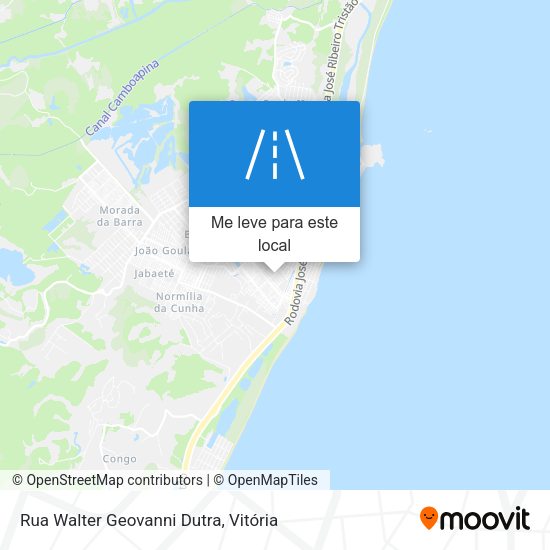 Rua Walter Geovanni Dutra mapa