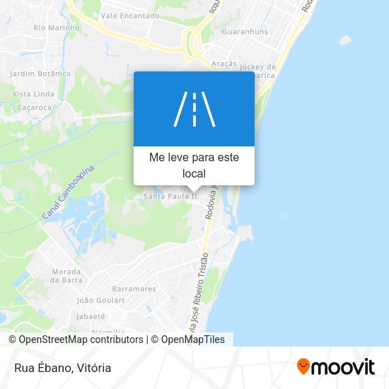Rua Ébano mapa