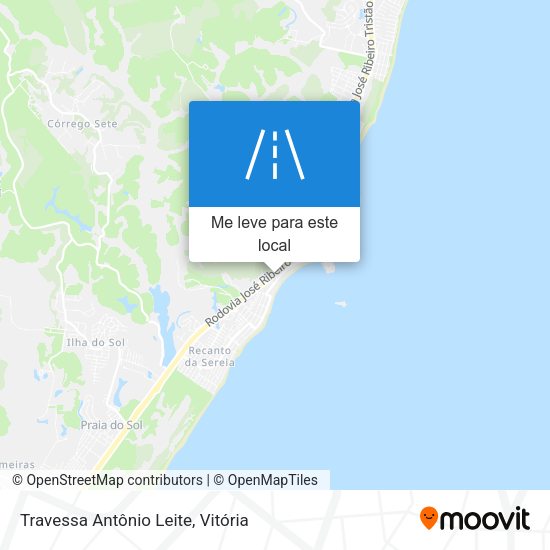 Travessa Antônio Leite mapa
