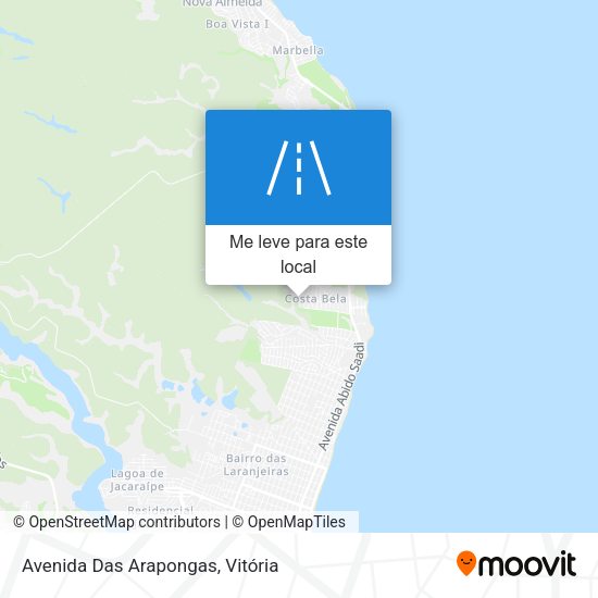 Avenida Das Arapongas mapa