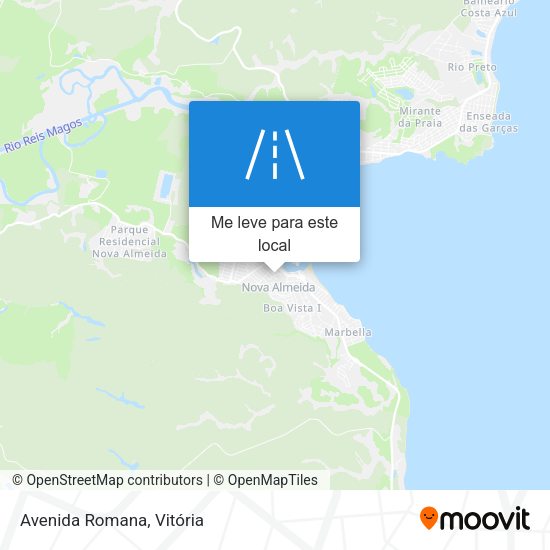 Avenida Romana mapa
