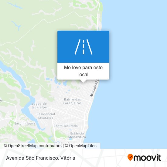 Avenida São Francisco mapa