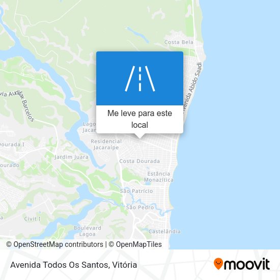 Avenida Todos Os Santos mapa