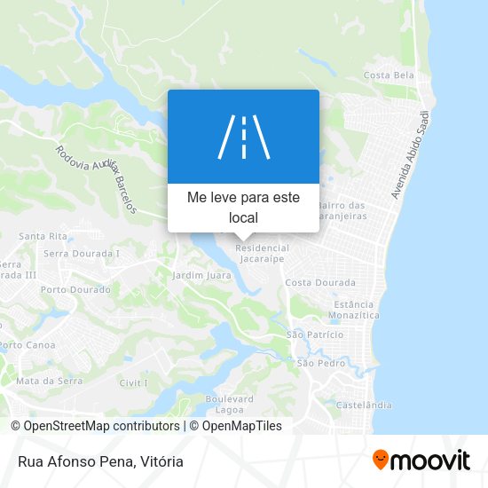 Rua Afonso Pena mapa