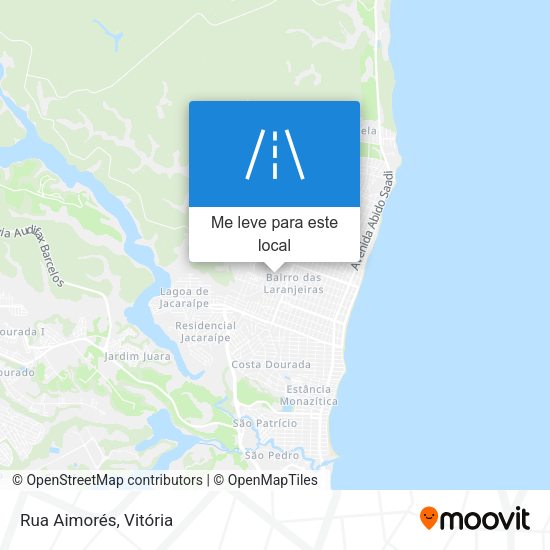 Rua Aimorés mapa
