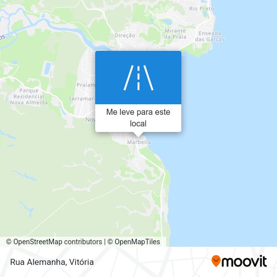 Rua Alemanha mapa