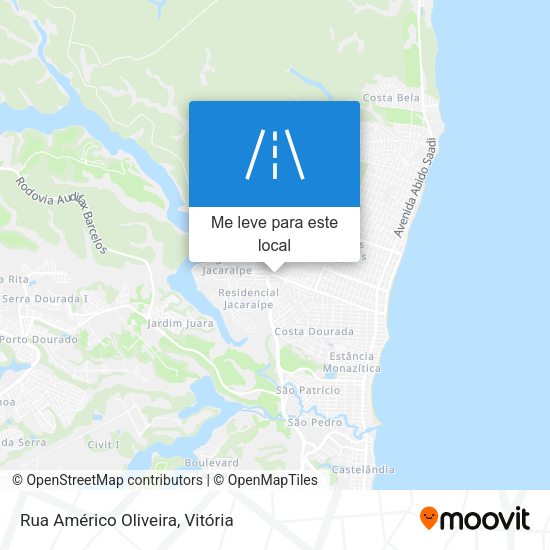 Rua Américo Oliveira mapa