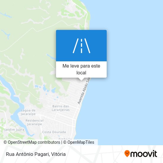 Rua Antônio Pagari mapa