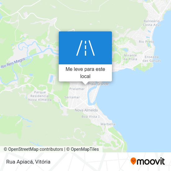 Rua Apiacá mapa