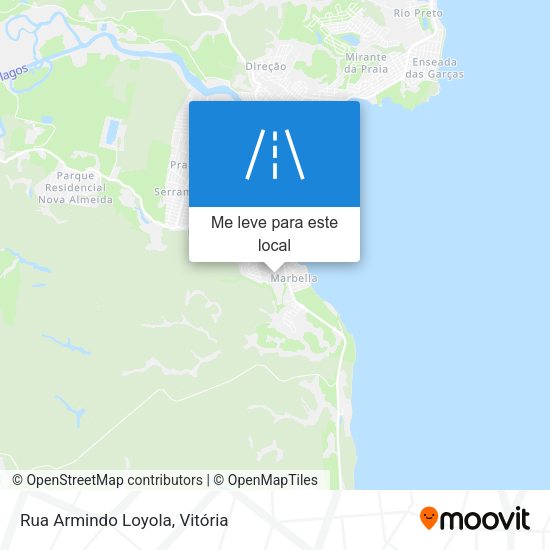 Rua Armindo Loyola mapa