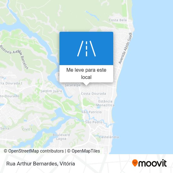 Rua Arthur Bernardes mapa
