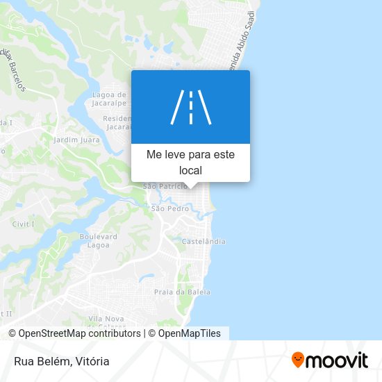 Rua Belém mapa