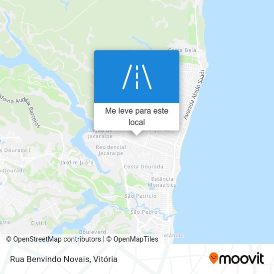 Rua Benvindo Novais mapa