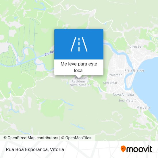 Rua Boa Esperança mapa