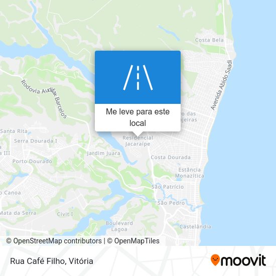 Rua Café Filho mapa