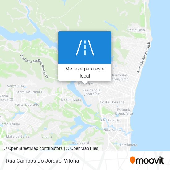Rua Campos Do Jordão mapa