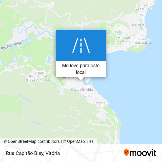 Rua Capitão Bley mapa