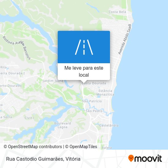 Rua Castodio Guimarães mapa