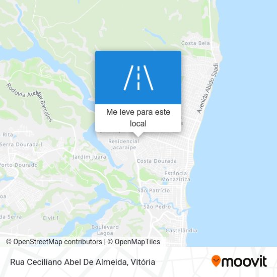 Rua Ceciliano Abel De Almeida mapa