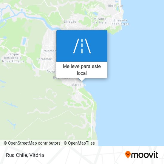 Rua Chile mapa