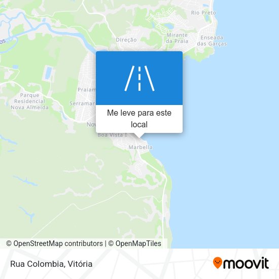 Rua Colombia mapa