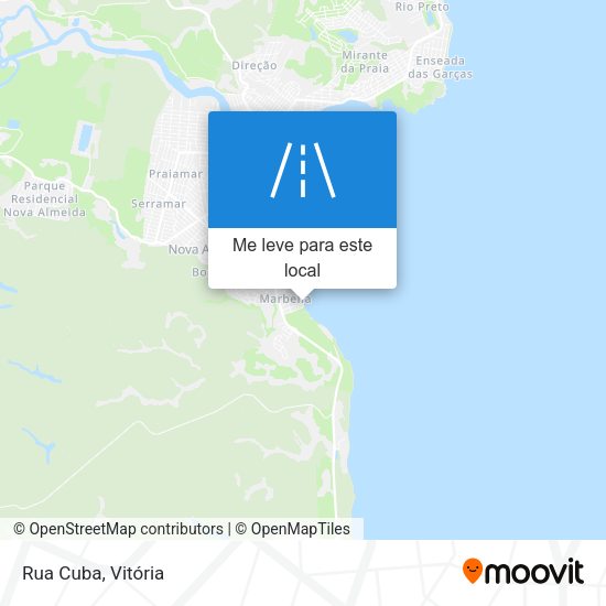 Rua Cuba mapa