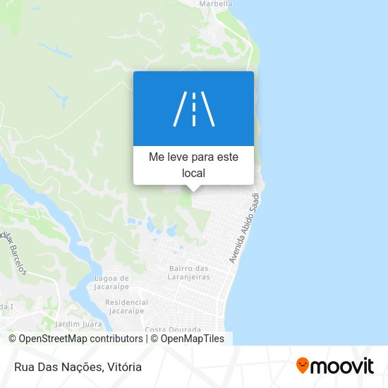 Rua Das Nações mapa