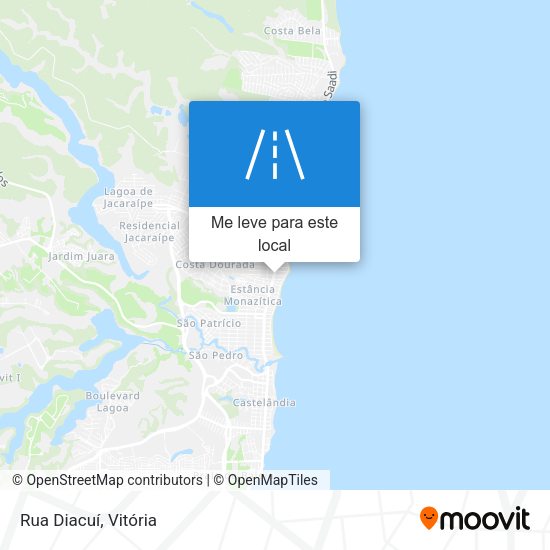 Rua Diacuí mapa
