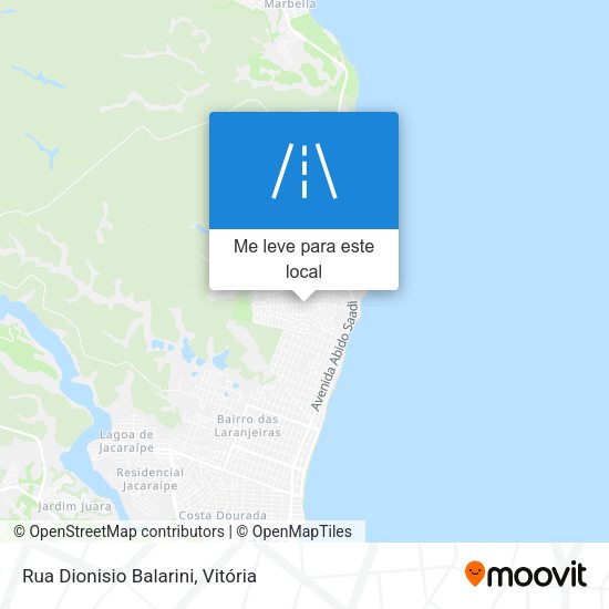 Rua Dionisio Balarini mapa