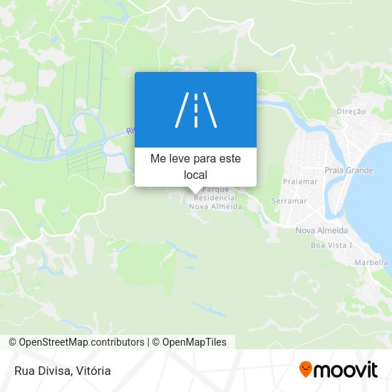 Rua Divisa mapa