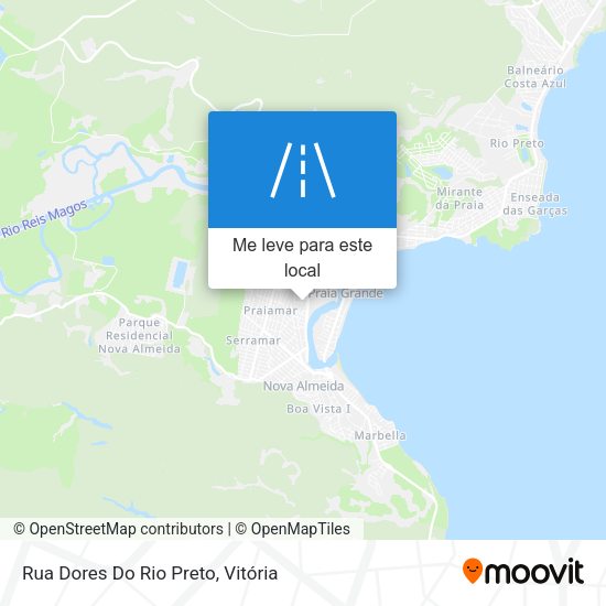 Rua Dores Do Rio Preto mapa