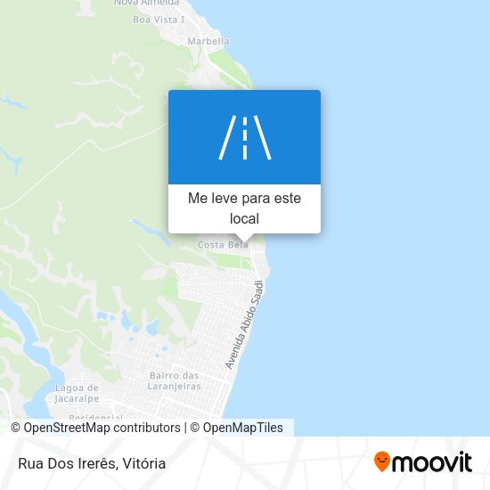 Rua Dos Irerês mapa