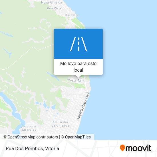 Rua Dos Pombos mapa