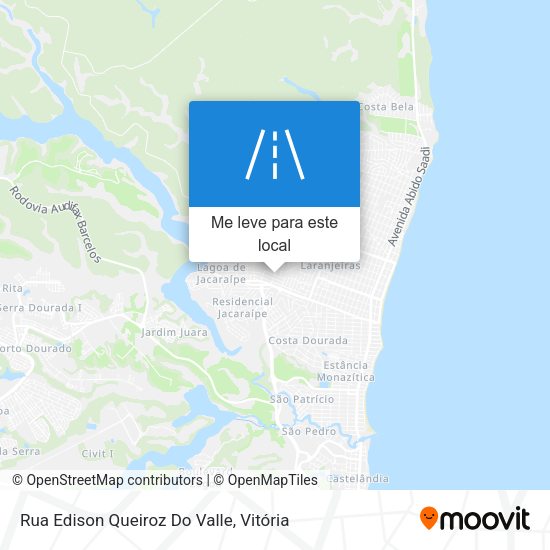 Rua Edison Queiroz Do Valle mapa