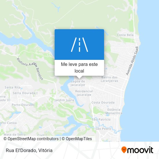 Rua El'Dorado mapa