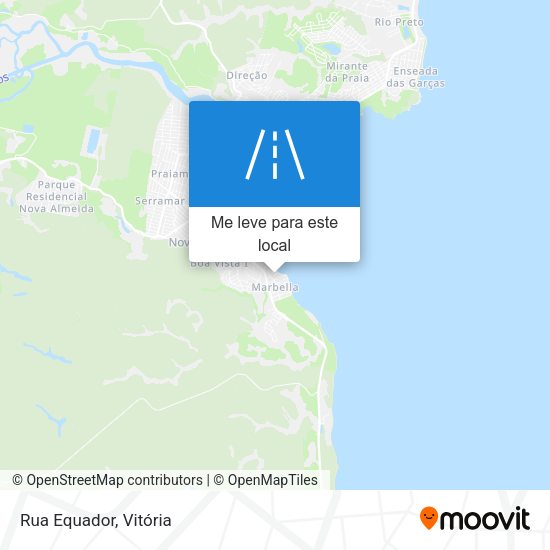 Rua Equador mapa