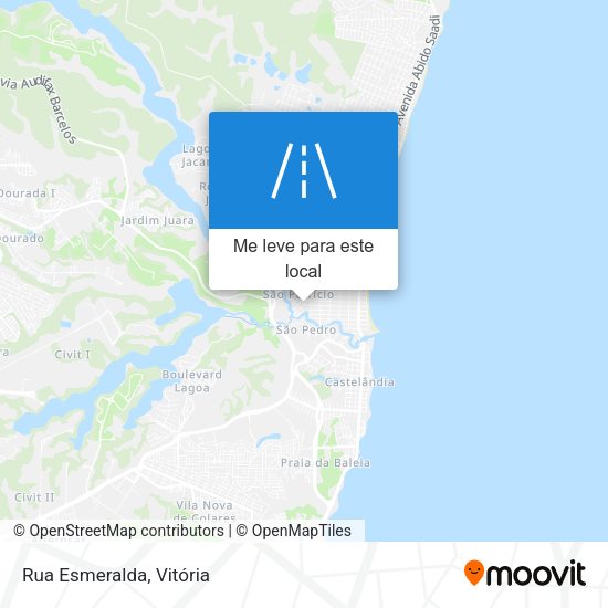 Rua Esmeralda mapa