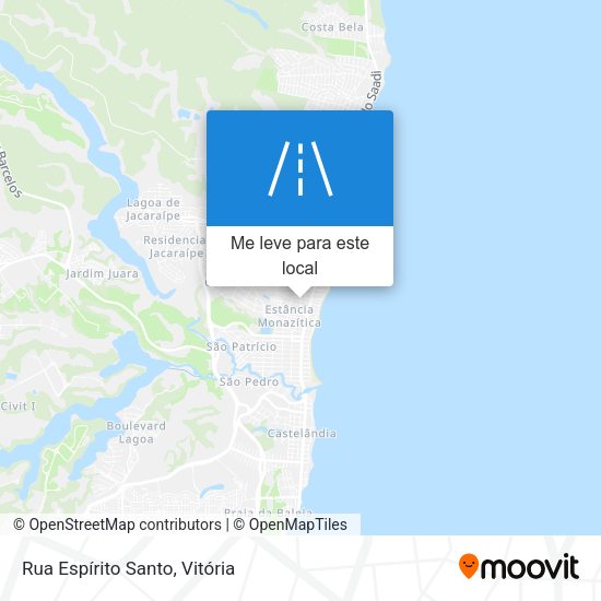 Rua Espírito Santo mapa