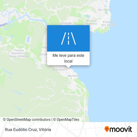 Rua Eudólio Cruz mapa
