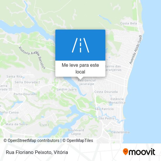 Rua Floriano Peixoto mapa