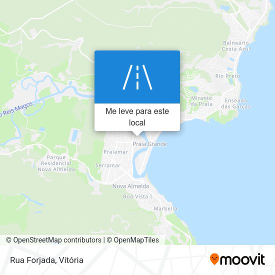 Rua Forjada mapa