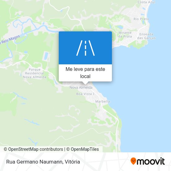 Rua Germano Naumann mapa