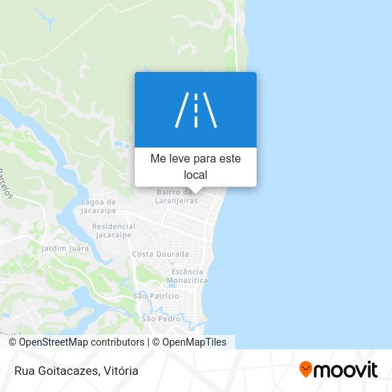 Rua Goitacazes mapa