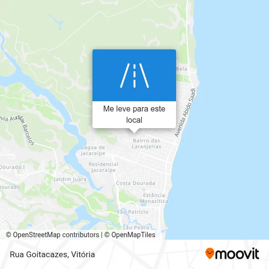 Rua Goitacazes mapa